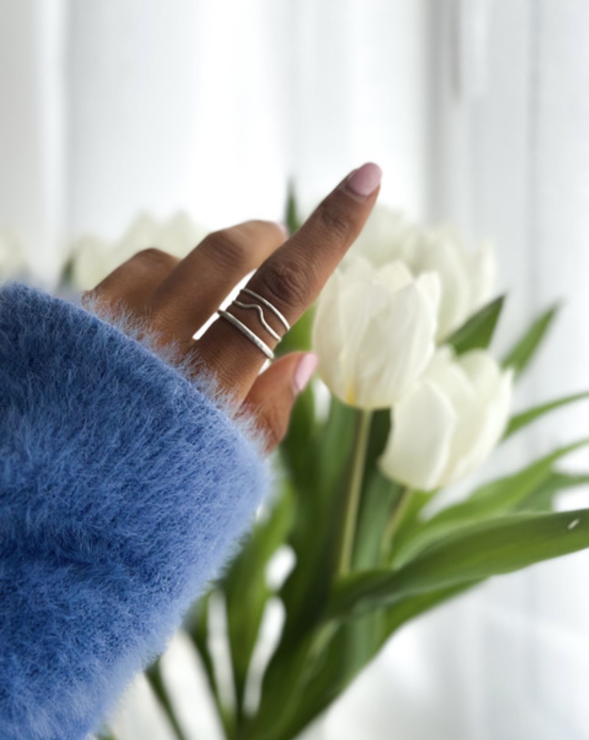 Silver Trio Of Stacking Rings Jewellery Workshop